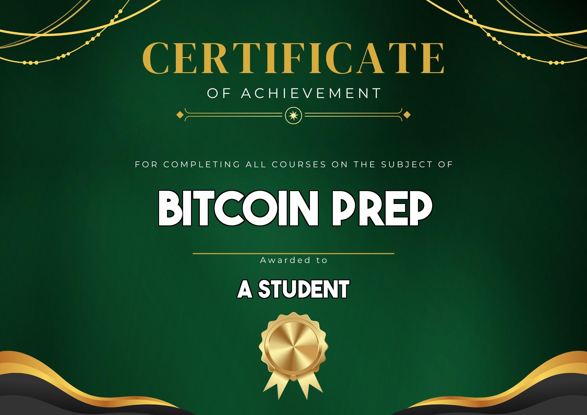 Bitcoin Prep